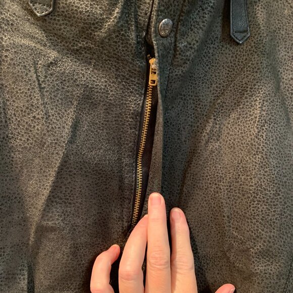 Phillipe Marcel leather high waisted pants size 34 excellent condition black - Picture 4 of 10